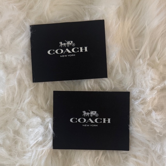 Coach Accessories - Coach Black & White Brand Cards | CARDS ONLY (Set of 2)
